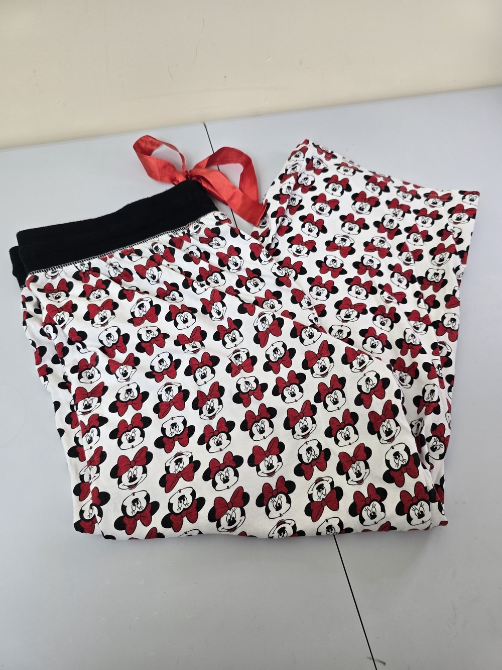 Disney Minnie Mouse Red, Black & White Women's Pajama Pants - Picture 2 of 4